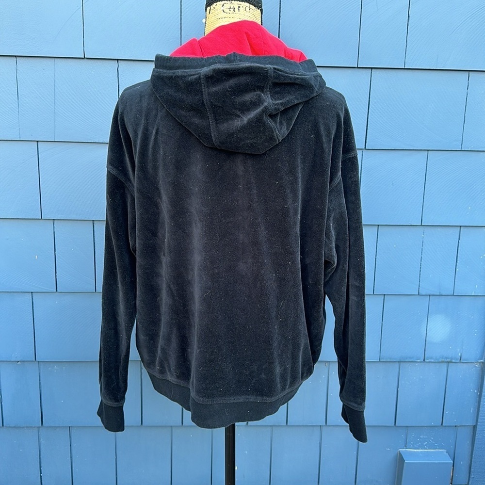 🖤♥️🖤Tommy Hilfiger Large pullover vintage style sweatshirt hoodie L black red - Picture 5 of 6